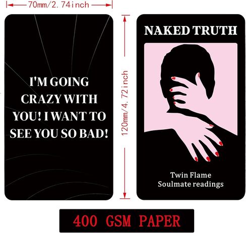 Naked Truth Oracle Cards,Soulmate Love Oracle Deck for Beginners, Perfect for Twin Flame and Soulmate Readings in Kuwait