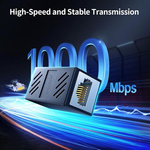 وصلة إيثرنت، 5 حزم موسع إيثرنت عالي السرعة 1000 ميجا بت في الثانية لكابل Cat7 Cat6 Cat5e Cat5، التوصيل والتشغيل، موصل إيثرنت أنثى إلى أنثى، وصلة توصيل في الخط in Kuwait