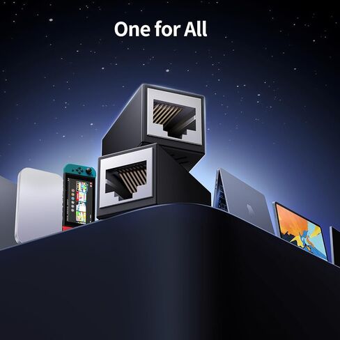 وصلة إيثرنت، 5 حزم موسع إيثرنت عالي السرعة 1000 ميجا بت في الثانية لكابل Cat7 Cat6 Cat5e Cat5، التوصيل والتشغيل، موصل إيثرنت أنثى إلى أنثى، وصلة توصيل في الخط in Kuwait