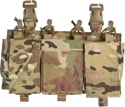 Tactical Quadruple Pack Mag Pouch Tactical Magazine Pouch with Utility Pouch Hook-and-Loop on The Back in Saudi Arabia