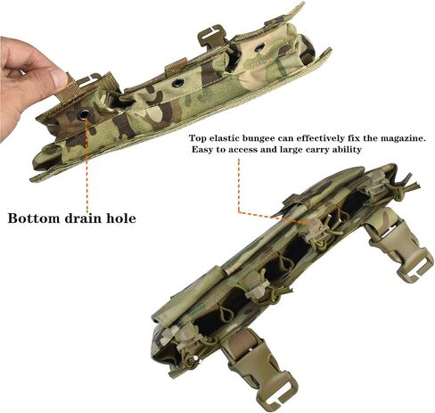 Tactical Quadruple Pack Mag Pouch Tactical Magazine Pouch with Utility Pouch Hook-and-Loop on The Back in Saudi Arabia