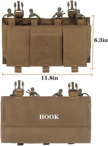 Tactical Quadruple Pack Mag Pouch Tactical Magazine Pouch with Utility Pouch Hook-and-Loop on The Back in Saudi Arabia