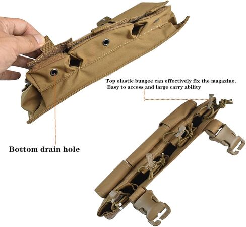 Tactical Quadruple Pack Mag Pouch Tactical Magazine Pouch with Utility Pouch Hook-and-Loop on The Back in Saudi Arabia