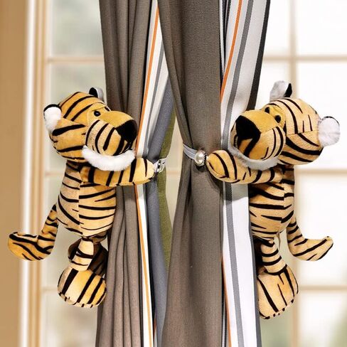 Cartoon Curtain Tiebacks Animal Curtain Holdbacks Cute Decoration Curtain String Creative Animal Plush Curtain Lace Wide Adaptation Window Decor 1Pcs (Elephant) in Saudi Arabia