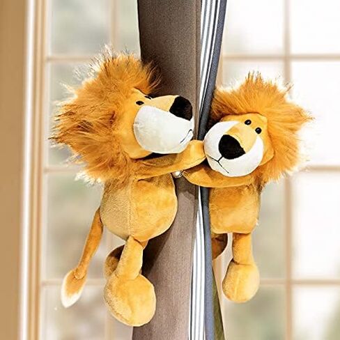 Cartoon Curtain Tiebacks Animal Curtain Holdbacks Cute Decoration Curtain String Creative Animal Plush Curtain Lace Wide Adaptation Window Decor 1Pcs (Elephant) in Saudi Arabia