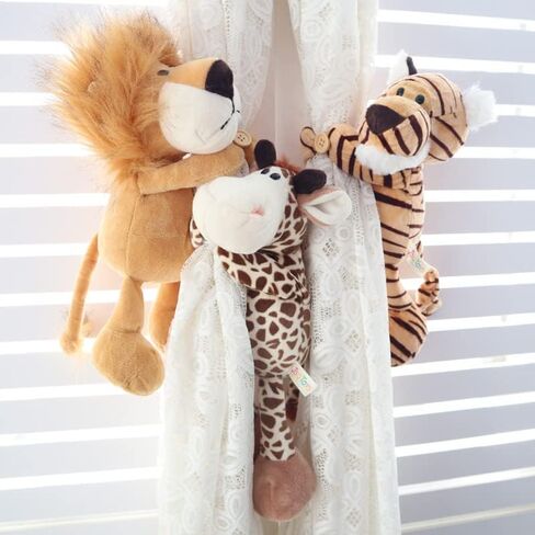 Cartoon Curtain Tiebacks Animal Curtain Holdbacks Cute Decoration Curtain String Creative Animal Plush Curtain Lace Wide Adaptation Window Decor 1Pcs (Elephant) in Saudi Arabia