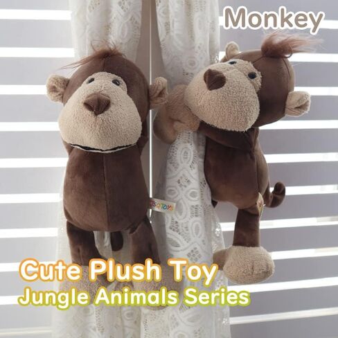 Cartoon Curtain Tiebacks Animal Curtain Holdbacks Cute Decoration Curtain String Creative Animal Plush Curtain Lace Wide Adaptation Window Decor 1Pcs (Elephant) in Saudi Arabia