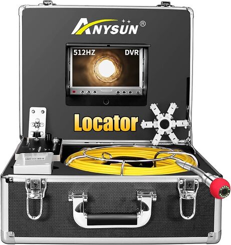 Sewer Camera,100ft Plumbing Drain Camera with DVR 30M Cable Industrial Endoscope Waterproof IP68 Cable Snake Video System with 7 Inch LCD Monitor 1000TVL DVR Recorder in Saudi Arabia