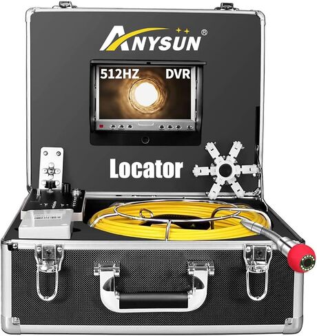 Sewer Camera,100ft Plumbing Drain Camera with DVR 30M Cable Industrial Endoscope Waterproof IP68 Cable Snake Video System with 7 Inch LCD Monitor 1000TVL DVR Recorder in Saudi Arabia