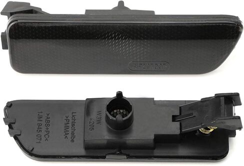 Front Bumper Side Marker Lamps Housings Compatible with 1999-2005 Volkswagen MK4 Golf GTI R32 Rabbit Jetta, Replace OEM Amber Sidemarker Lamps (AMER) in Saudi Arabia