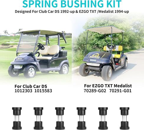10L0L Golf Cart Rear Spring Bushing Kit for EZGO TXT & Medalist 1994-up, Club Car DS 1981-up in Kuwait