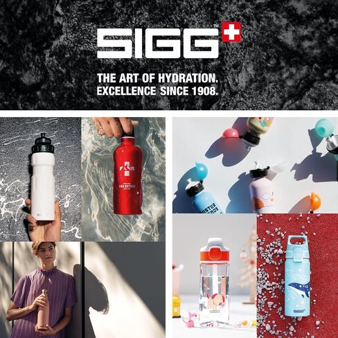 SIGG - Kids Cups Set 4pcs x 12 Oz - Stainless Steel - No Plastic - Dishwasher Safe - Swiss Design - with Lid (optional) in Saudi Arabia