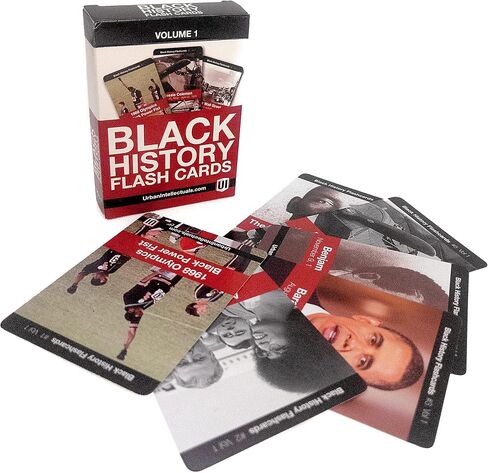 Urban Intellectuals Black History Flashcards - Volume 1 Famous Black Cultural Holiday Trivia Playing Cards Educational Activity for Adults Classroom in Saudi Arabia