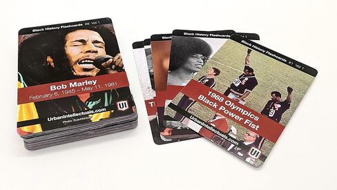 Urban Intellectuals Black History Flashcards - Volume 1 Famous Black Cultural Holiday Trivia Playing Cards Educational Activity for Adults Classroom in Saudi Arabia
