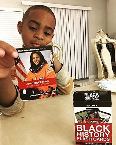 Urban Intellectuals Black History Flashcards - Volume 1 Famous Black Cultural Holiday Trivia Playing Cards Educational Activity for Adults Classroom in Saudi Arabia