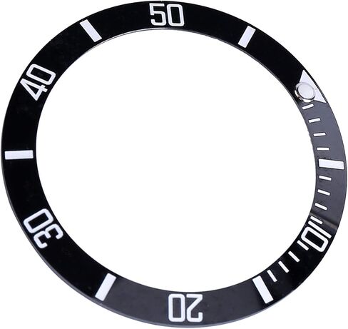 Estink Watch Bezel Insert, 4 Colors Ceramic Watch Wristwatch Bezel Insert Loop Replacement Parts(Black) in Saudi Arabia