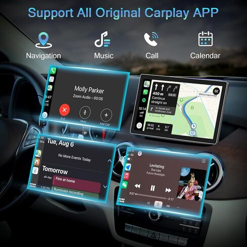 Wireless Carplay Adapter for iPhone,2024 Apple Carplay Wireless Adapter Convert Factory Wired to Wireless Plug and Play Car Play Fits Cars from 2015,Online Update in Saudi Arabia