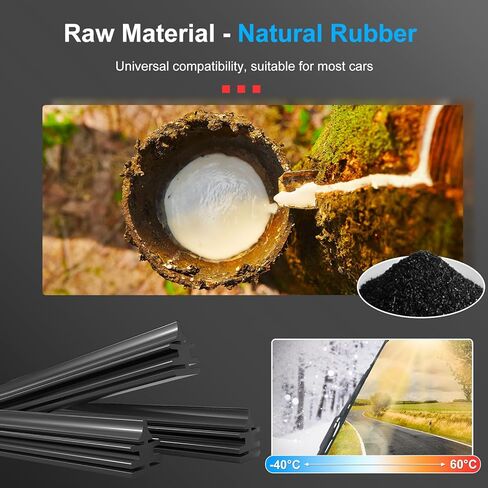 4 عبوات من شرائط شفرات ممسحة الزجاج الأمامي للسيارة، شفرة ممسحة بدون إطار للنافذة ذاتية الصنع، حجم قابل للتعديل 32 بوصة، ملحقات عالمية للسيارات لمعظم المركبات in Kuwait