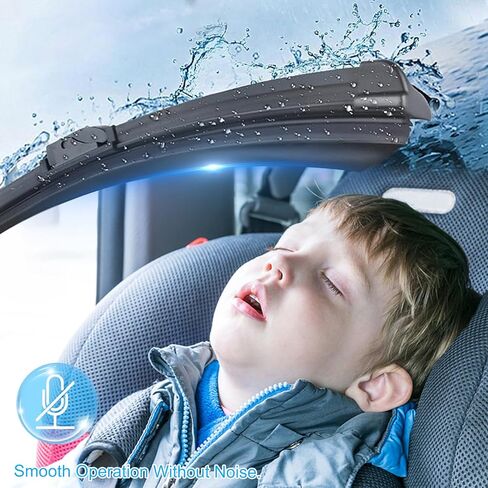 4 عبوات من شرائط شفرات ممسحة الزجاج الأمامي للسيارة، شفرة ممسحة بدون إطار للنافذة ذاتية الصنع، حجم قابل للتعديل 32 بوصة، ملحقات عالمية للسيارات لمعظم المركبات in Kuwait