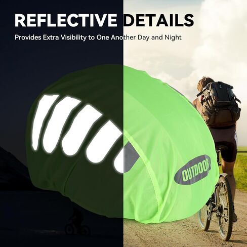 غطاء خوذة الدراجة من EASTINEAR مع شريط عاكس مقاوم للماء ومقاوم للرياح وذو رؤية عالية ملحقات معدات ركوب الدراجات in Kuwait