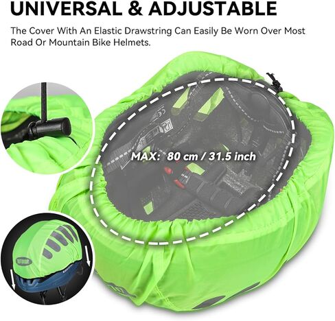 غطاء خوذة الدراجة من EASTINEAR مع شريط عاكس مقاوم للماء ومقاوم للرياح وذو رؤية عالية ملحقات معدات ركوب الدراجات in Kuwait