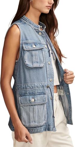 سترة نسائية من قماش الدنيم من Lucky Brand in Saudi Arabia