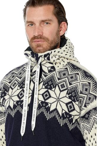 سترة بغطاء للرأس للرجال من Dale of النرويج فيجارد مقاومة للطقس - سترات بغطاء للرأس من الصوف النرويجي بسحاب ومقاوم للماء ومضادة للرياح للرجال in Kuwait