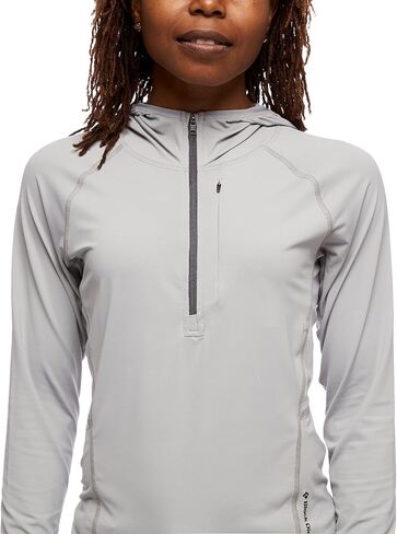 BLACK DIAMOND Equipment Women's Alpenglow Pro Hoody - Pewter - Extra Small in Saudi Arabia