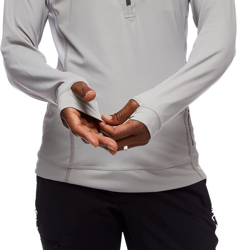 BLACK DIAMOND Equipment Women's Alpenglow Pro Hoody - Pewter - Extra Small in Saudi Arabia