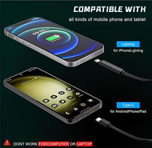 Endoscope Camera with Light iPhone, 1920P HD, 16.4ft Cable, IP67,for iPhone & Android Devices,with LED Headlamp in Saudi Arabia