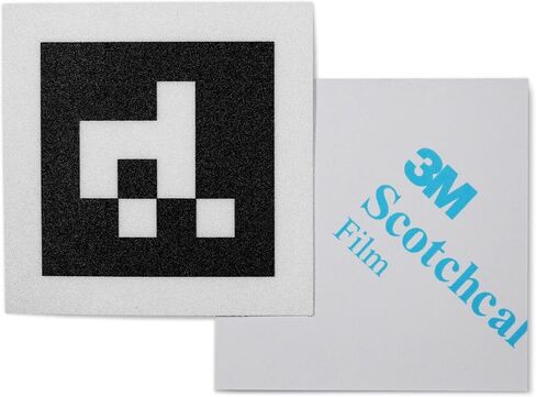 Sky High Bull's-Eye (3"x3") AprilTags 16-bit (4x4 Array) 3M Stickers for Auto-Detection (30 Pack) | Visual Fiducial Marker | Augmented Reality, Robotics, and Calibration | RealityCapture Compatible in Kuwait