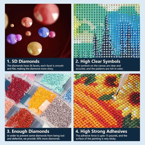 SJUTOUCI Diamond Painting Kits for Adults, Aurora Light Diamond Art Kits for Beginner 5D DIY Landscape Diamond Dots Bead Art, Full Round Drill Gem Art Craft Wall Decor Gift 12x12 inch in Saudi Arabia
