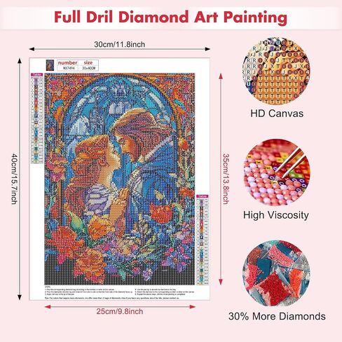 MAXBYE Couple Hugging Diamond Art Kits for Adults, Full Drill Diamond Dots Gorgeous Wedding Diamond Art Paintings, Diamonds Painting Kits for Home Wall Decor 12x16inch in Saudi Arabia