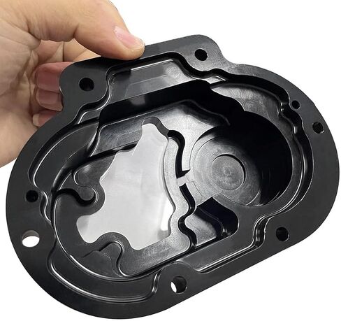 Clarity Transmission Side Cable Clutch Cover for Harley Touring Dyna Street Bob Softail Fat Boy FLSTF 07-17 FLHTC Glide 2007-2013 (All Black) in Saudi Arabia