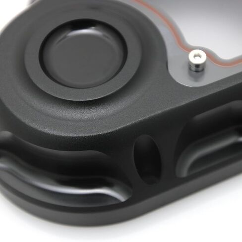 Clarity Transmission Side Cable Clutch Cover for Harley Touring Dyna Street Bob Softail Fat Boy FLSTF 07-17 FLHTC Glide 2007-2013 (All Black) in Saudi Arabia