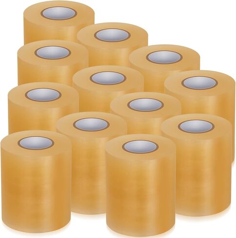 12 Rolls Wrestling Mat Tape PVC Gymnastic Floor Tape Clear Tape for Gym Floor Tape for Grappling Exercise Carpet Seaming Cover Home Workout (4‘’ x 84') in Saudi Arabia