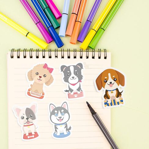16 Pads Dog Sticky Notes Cute Puppy Party Favors Note Pads Self-Stick Cartoon Sticky Note Pad Dog Theme Post It Notes for Dog Theme Party School Office Home Notebook Supplies (Dog) in Saudi Arabia