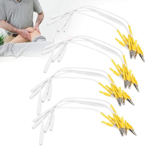 20 قطعة/الحقيبة كابل أسلاك عشرات، مشابك صغيرة لاستبدال أسلاك موصلات كابل لأسلاك قطب كهربائي للتدليك لوحدة العلاج الطبيعي لوحدة عشرات، أصفر in Kuwait