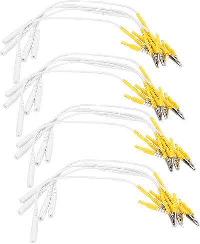 20 قطعة/الحقيبة كابل أسلاك عشرات، مشابك صغيرة لاستبدال أسلاك موصلات كابل لأسلاك قطب كهربائي للتدليك لوحدة العلاج الطبيعي لوحدة عشرات، أصفر in Kuwait