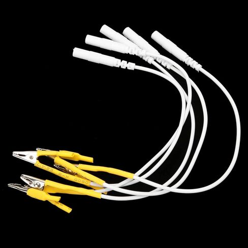 20 قطعة/الحقيبة كابل أسلاك عشرات، مشابك صغيرة لاستبدال أسلاك موصلات كابل لأسلاك قطب كهربائي للتدليك لوحدة العلاج الطبيعي لوحدة عشرات، أصفر in Kuwait