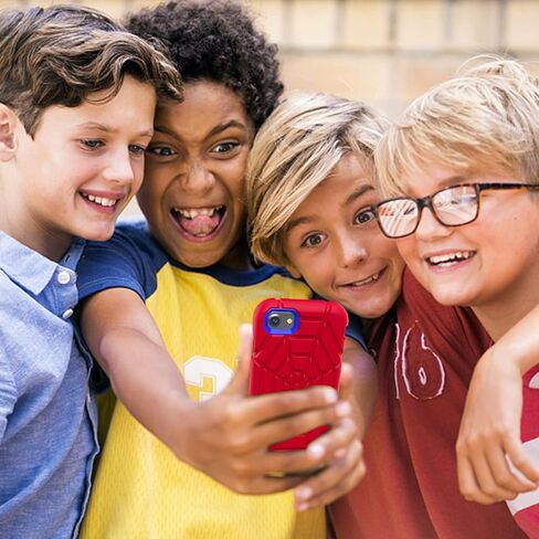 Grifobes for iPhone SE 2022/2020 Case, for iPhone 8/7 / 6 / 6S with [2Pack] Tempered Glass Screen Protector, Heavy Duty Shockproof Protective iPhone SE 3rd/2nd Generation Cover 4.7" for Kids Boys in Saudi Arabia