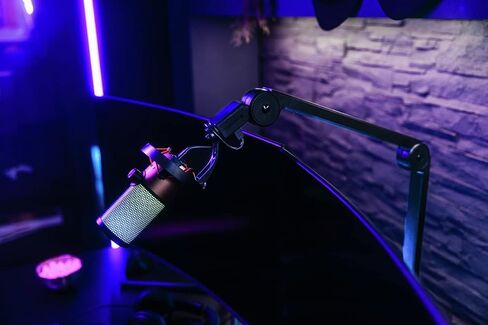 حامل ذراع ميكروفون فاخر من CHERRY MA 6.0 UNI. ميكروفون عالمي وقابل للتعديل. مصنوع من الألومنيوم مع مشبك مكتب، للبودكاست أو البث أو الألعاب أو المكتب. محور USB مدمج بمنفذين in Saudi Arabia