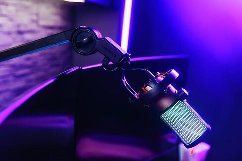 حامل ذراع ميكروفون فاخر من CHERRY MA 6.0 UNI. ميكروفون عالمي وقابل للتعديل. مصنوع من الألومنيوم مع مشبك مكتب، للبودكاست أو البث أو الألعاب أو المكتب. محور USB مدمج بمنفذين in Saudi Arabia