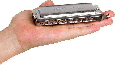 Kmise Chromatic Harmonica French Harp Mouth Organ Phosphor Bronze Key of C 10 Holes 40 Tone with Case (Z3713) in Saudi Arabia