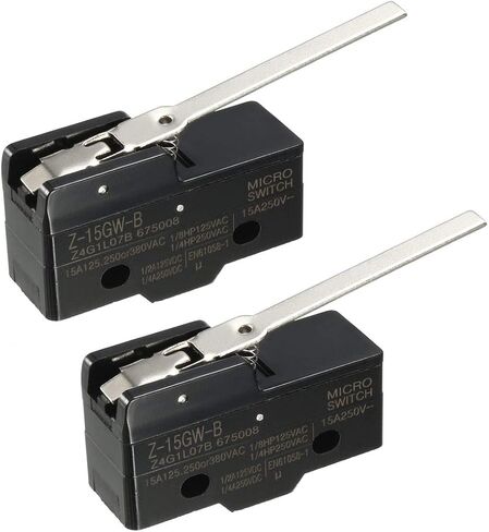 Uxcell 2PCS Z-15GW-B 1NO + 1NC نوع رافعة مفصلية طويلة مفاتيح صغيرة مصغرة in Saudi Arabia