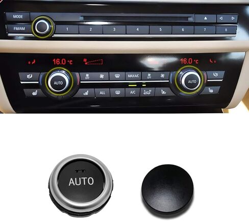 Moonlinks لزر دوران تكييف الهواء BMW، مقبض التحكم في المناخ، مجموعة استبدال ضبط درجة الحرارة لسيارات BMW 5 Series F10 F11،6 Series F12 F13،7 Series F01 F02، X5 F15، X6 F16 in Kuwait