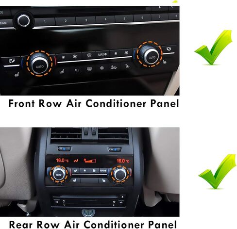 Moonlinks لزر دوران تكييف الهواء BMW، مقبض التحكم في المناخ، مجموعة استبدال ضبط درجة الحرارة لسيارات BMW 5 Series F10 F11،6 Series F12 F13،7 Series F01 F02، X5 F15، X6 F16 in Kuwait
