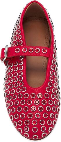 Women's Rhinestone Ballet Flats Crystal Mary Jane Flats Buckle Strap Studded Shoes in Saudi Arabia