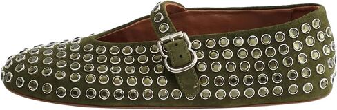 Women's Rhinestone Ballet Flats Crystal Mary Jane Flats Buckle Strap Studded Shoes in Saudi Arabia