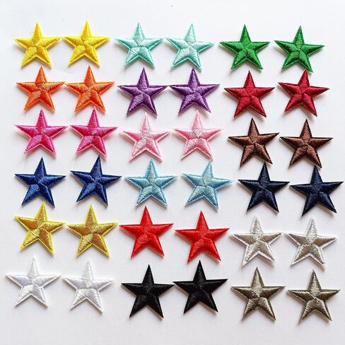 90pcs Heart Iron on Patches, Colorful Mini Heart Patches Embroidered Patch Applique Embellishments for Clothing, Jackets, Backpacks, and Decorations in Saudi Arabia